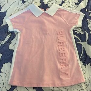 Baby Girl Burberry Polo Dress Pink